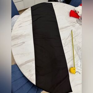 Elegant Black Table Runner